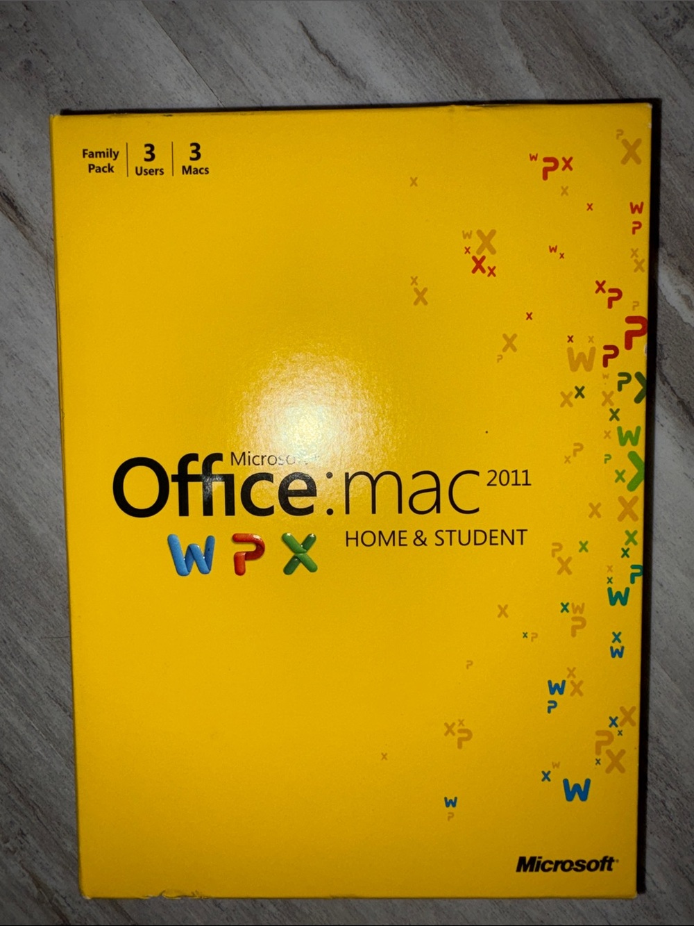 Microsoft Office:mac 2011 Home & Student — Bright Yellow Edition